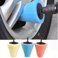 Car Hub Polishing Sponge Grinding Head In The Net Dead Angle Polishing Sponge Wheel Metal Plastic Grinding Conical Sponge 1