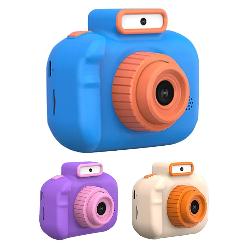 

Детская игрушечная камера 2 дюйма с картой памяти, цифровой мультяшный HD-экран, подарок на день рождения, детская игрушка с USB-зарядкой и шнурком