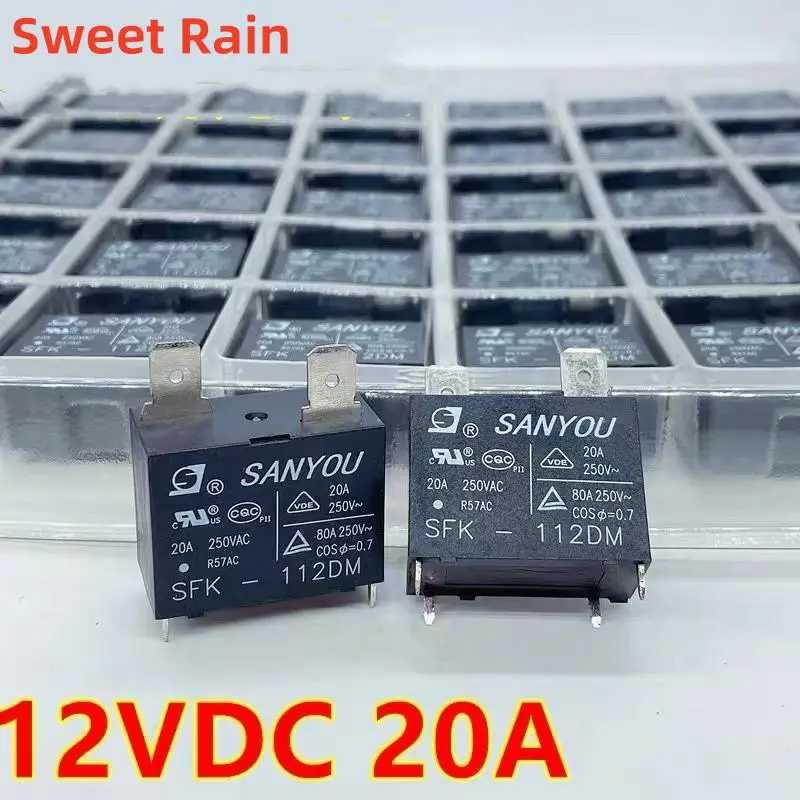 

10pcs/lot SFK-112DM SANYOU SFK-112DM air condition relay 20A 250VAC new Original Air conditioning relay SFK 112DM