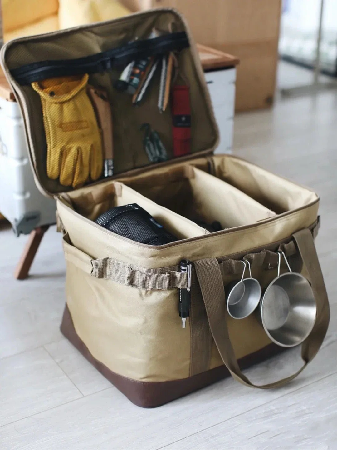 Camping storage bag Gas Tank Storage Bag Outdoor supplies pack Cooler Picnic basket Travel Camp Box camping bag large capacity
