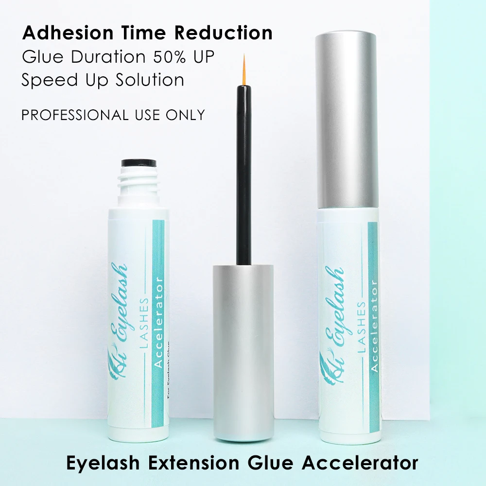 

2pcs 5ml 1s Quick Drying Glue Accelerator Before Treatment Professional Eyelash Extension Glue Long Lasting Private Label Korea
