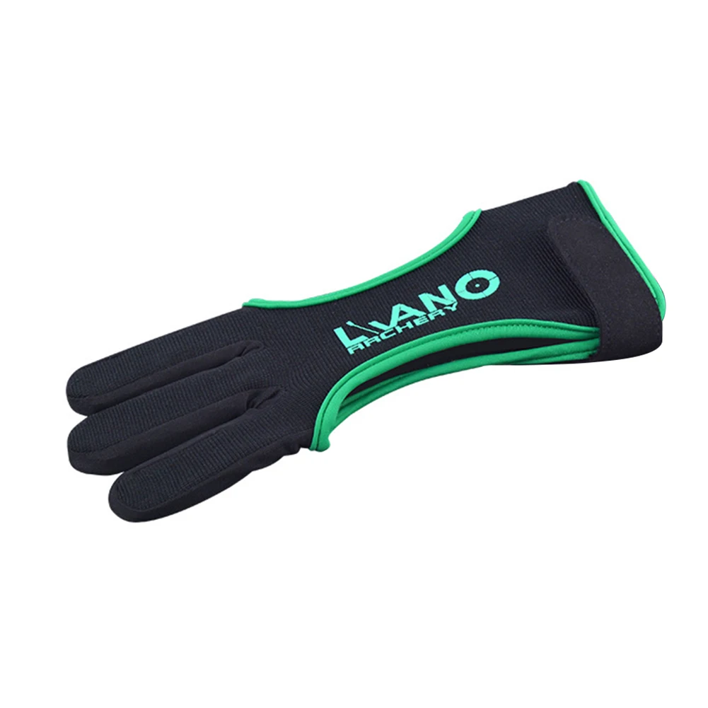 Adjustable Archery 3-Finger Guard Gloves for Recurve/American Bow Outdoor Shot Elastic Finger Protective Gloves