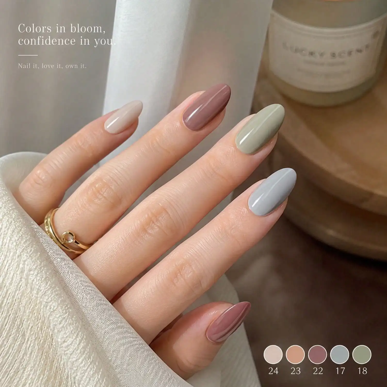 Vibrant Nail Gel Polish Collection Set, Smooth Application