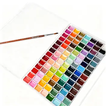 Set di colori ad acquerello 98/60/48/36/24 colori, materiali artistici di qualità professionale per artisti pittura per adulti, non tossico