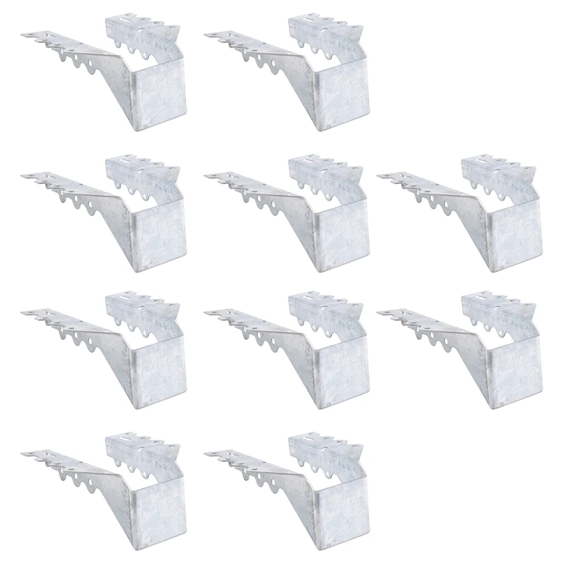 2X6 joist hanger gauge double shear face mount joist hanger silver hurricane ties for rafters tie brackets for floor 10 PCS