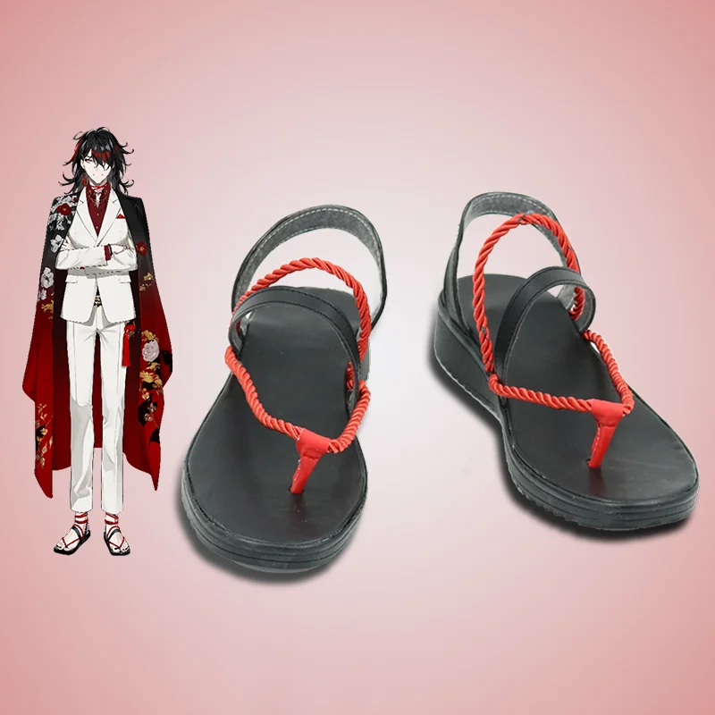

New Anime Hololive VTuber Luxiem Vox Akuma Cosplay Shoes Boots Halloween Carnival Boots Cosplay Prop Custom Made