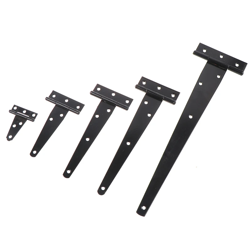 Paint T Shape Triangle Hinge Cabinet Shed Wooden Door Gate Hinges Hardware Black stainless steel hinges door hinges