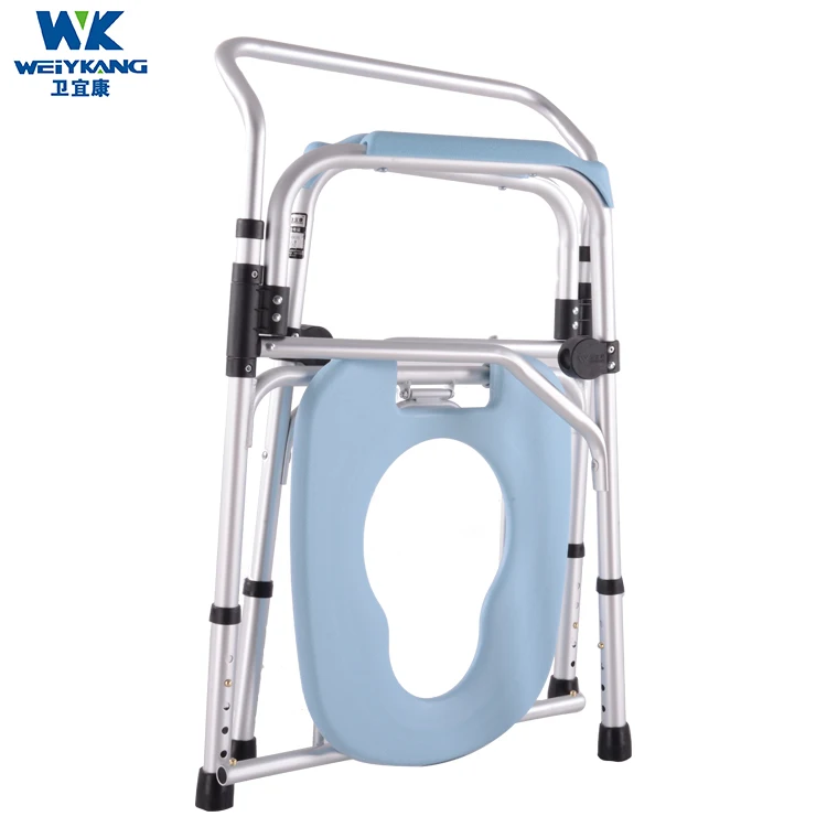 Best price quality folding commode chair with bedpan/potty chair adult 6