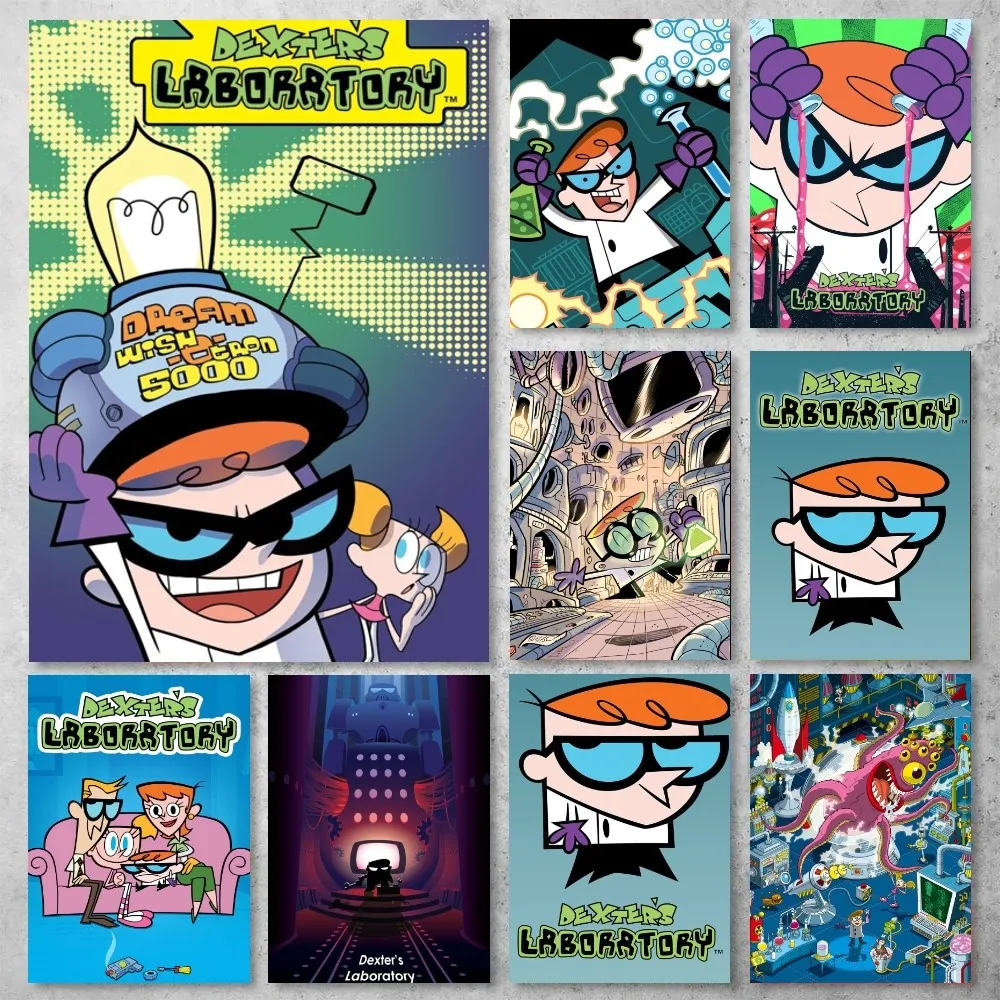 

D-Dexters-Cartoon- Laboratorys Poster Gallery Prints Painting Wall Canvas Pictures Living Room Sticker