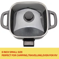 Electric Frying Pan, Household Multifunctional Integrated Temperature Control, Electric Hot Pot Cooking, Non Stick Pan 2