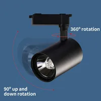 Dimmable Cob Track Lighting 220V Spot Led Rail Lighting Set 12/20/30/40W Track Light System Store Room Kitchen Lighting Fixtures 2