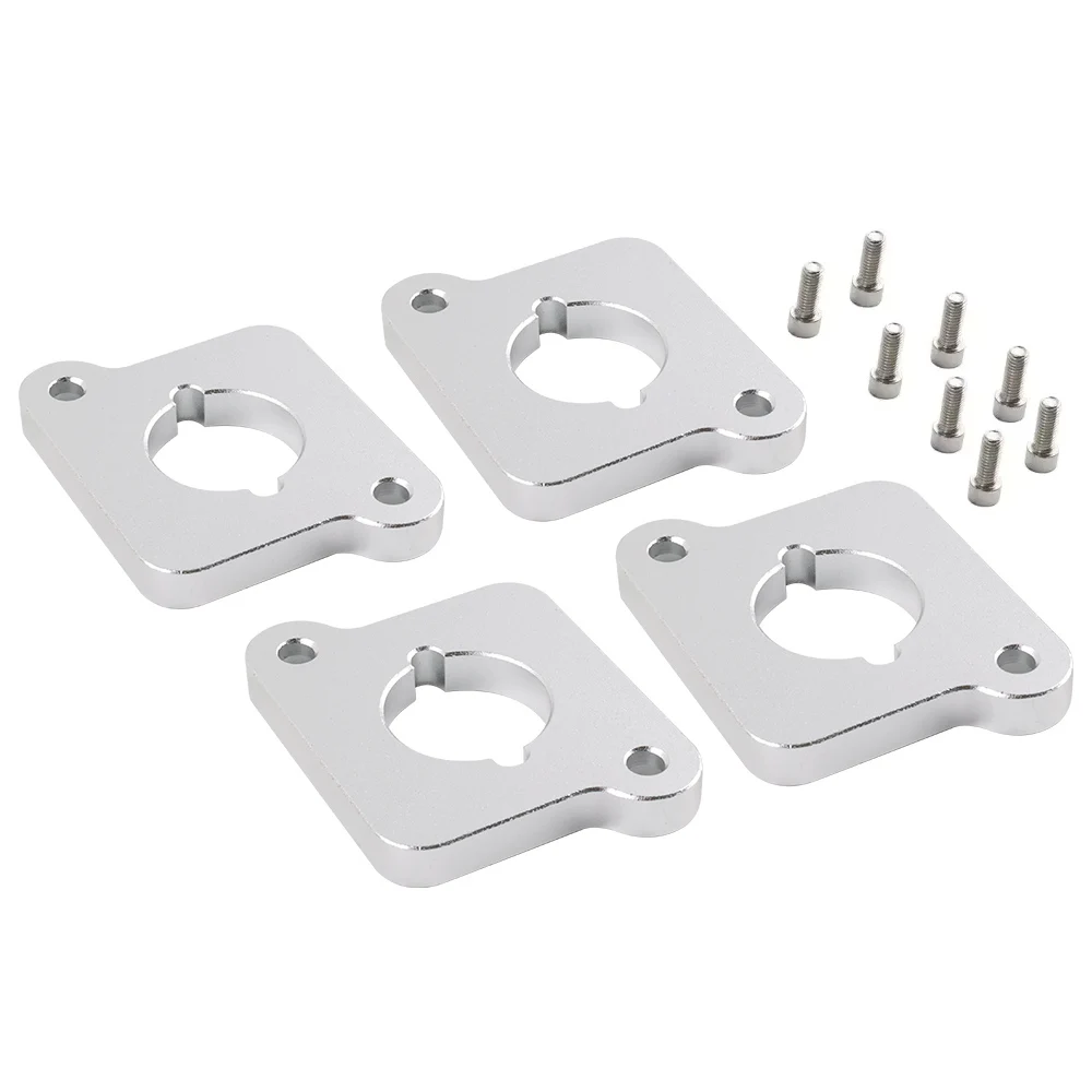 Mattierte silberne Coilpack-Adapterplatten Billet für VW Audi Golf Jetta A4 A6 TT 1.8T auf 2.0TFSI – Detail 1