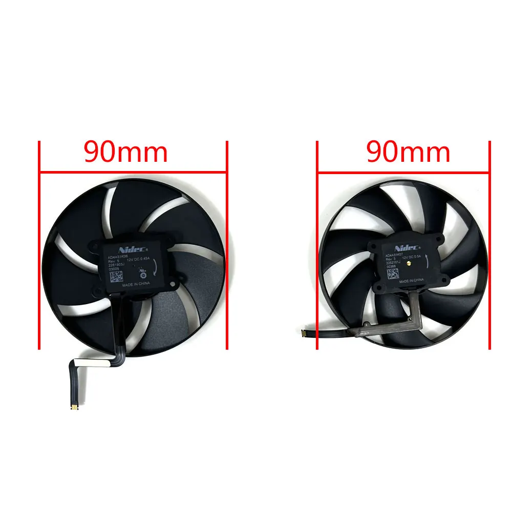 Ventilador de Placa de Vídeo Ad4a31k07 Ad4a31k06 para Nvidia Rtx4060ti 4070 4070ti 90 mm - Imagem 6