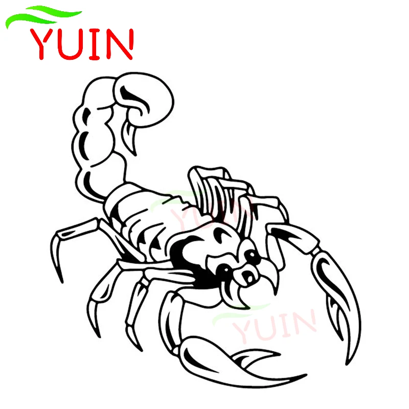 

Автомобильная наклейка в виде скорпиона, ужасов, животных, модные автомобили, украшение на окно, индивидуальная ПВХ водонепроницаемая накл...