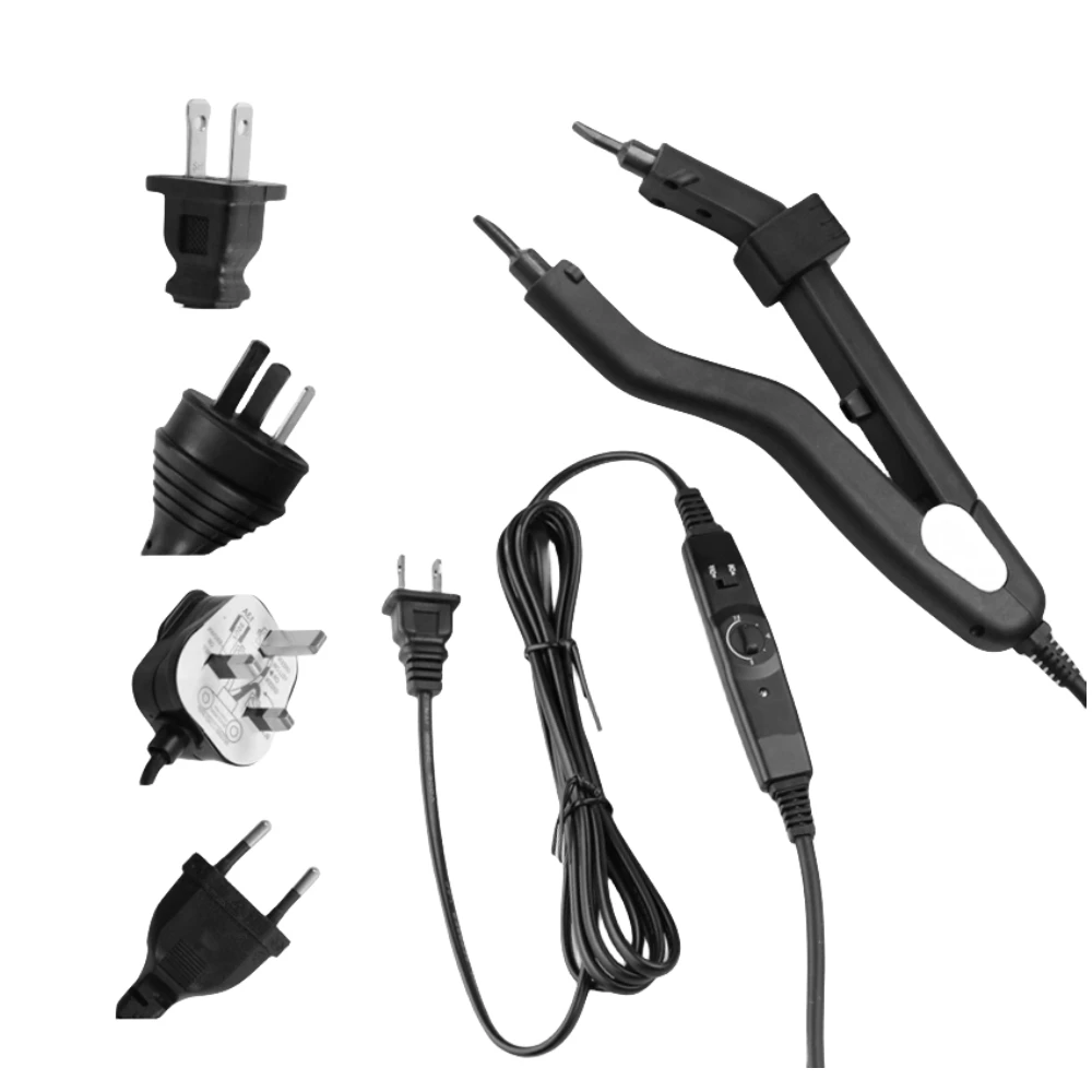 Loof Professional New Adjustable Temperature 220℃ Smart Mini Heating Tip Hair Extension Plier Iron, Fusion Keratin Bonding Tools