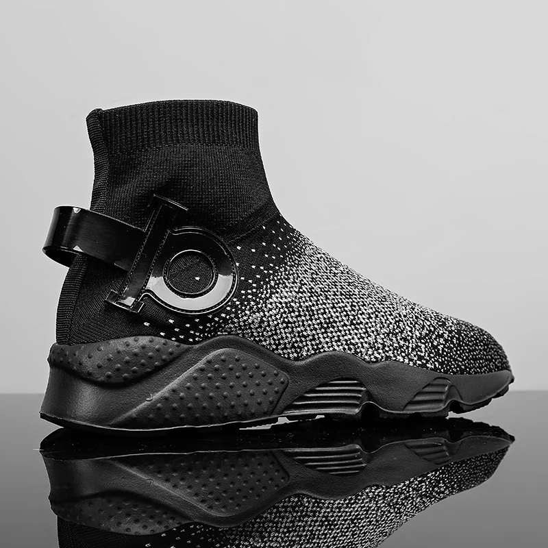 

2022 Autumn New High-top Men's Sneakers Men Shoes Heighten Fashion Casual Plus Size Zapatillas Damping Tennis Shoes