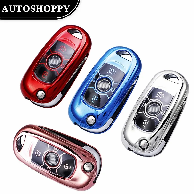 Per Buick Verano Encore Gx Gl6 Per Opel Vauxhall Astra K Corsa E Fashion Tpu Car Folding Key Case Cover Bag Shell Accessori