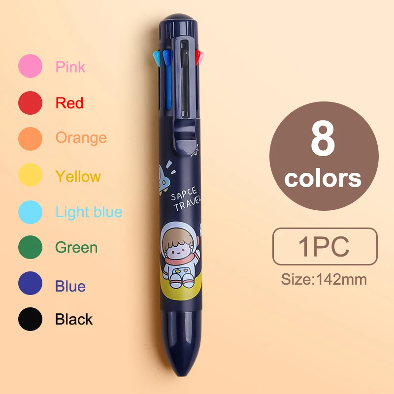 1pc 10colors Ballpoint Pen In One Kawaii Novelty Stationery Pens Student  Writing Gel Pens Drawing Hand Account Pen Office Suppli - Ballpoint Pens -  AliExpress