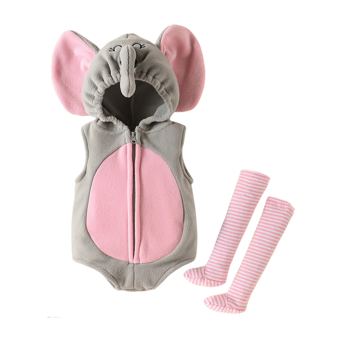 2pcs/set Carnival Spring Baby Rompers Hooded Fleece Toddler Infant Clothes Overall Bodysuits Jumpsuit Costume For Kids Girl Boy