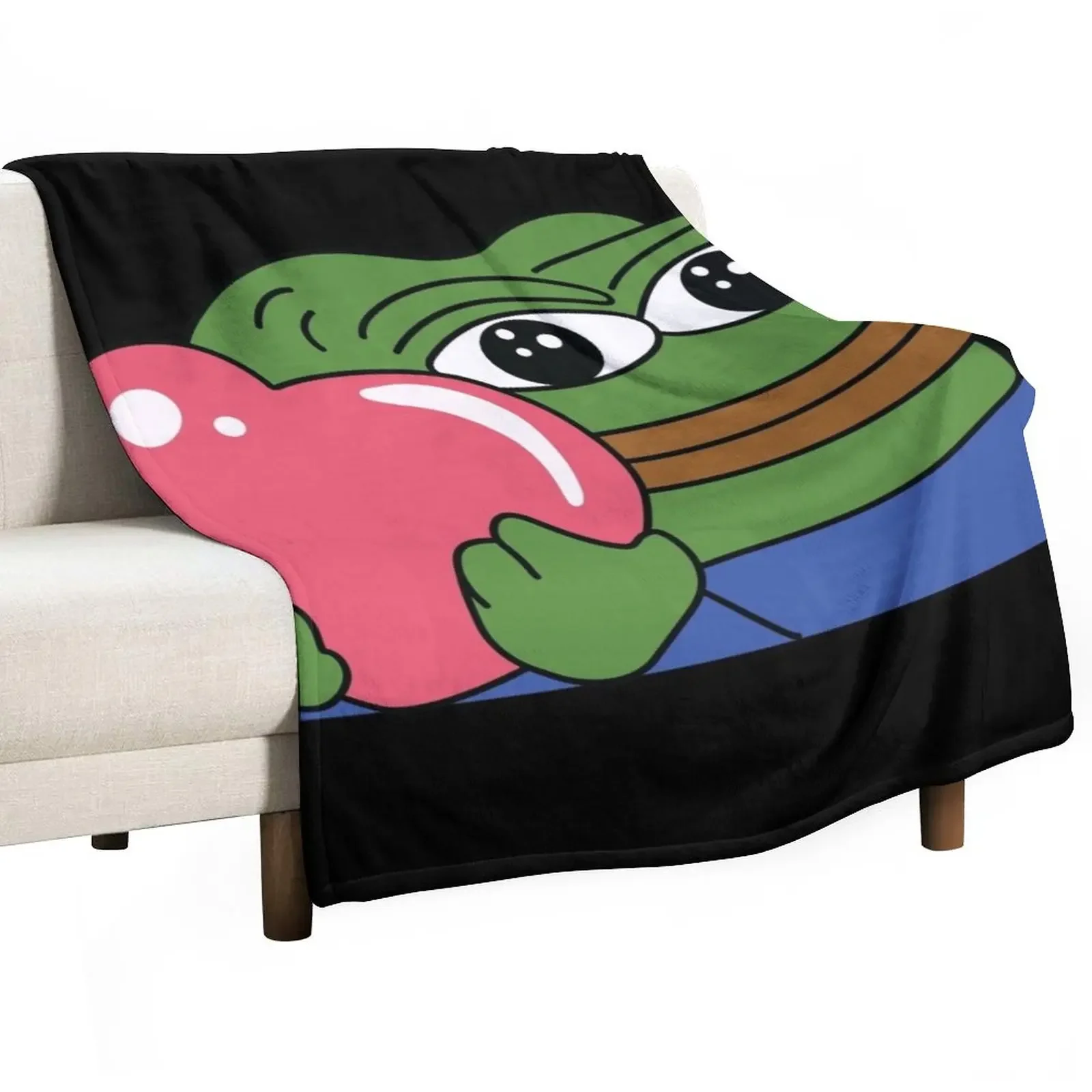 

peepoLove Emote High Quality Throw Blanket Summer Beddings Flannel Decorative Throw Blankets