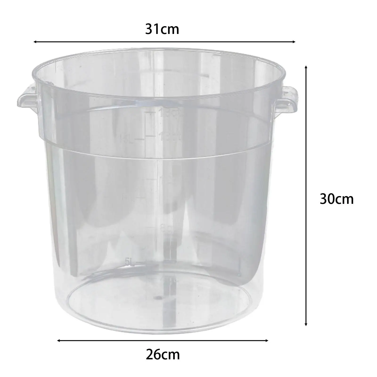 Transparent Car Wash Bucket Water Storage Bucket Household Sturdy Multipurpose