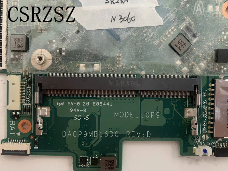 para hp Stream Portátil 14-ax 14t-ax 14-be Placa-mãe com N3060 Cpu Da0p9mb16d0 Testado Trabalho - Imagem 3