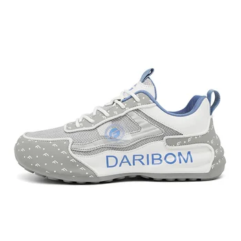 Running Shoes Men Breathable Shockproof Marathon Sneakers Lace-up Ultralight Sports Casual Shoes Work Tennis Athletic Footwear 6