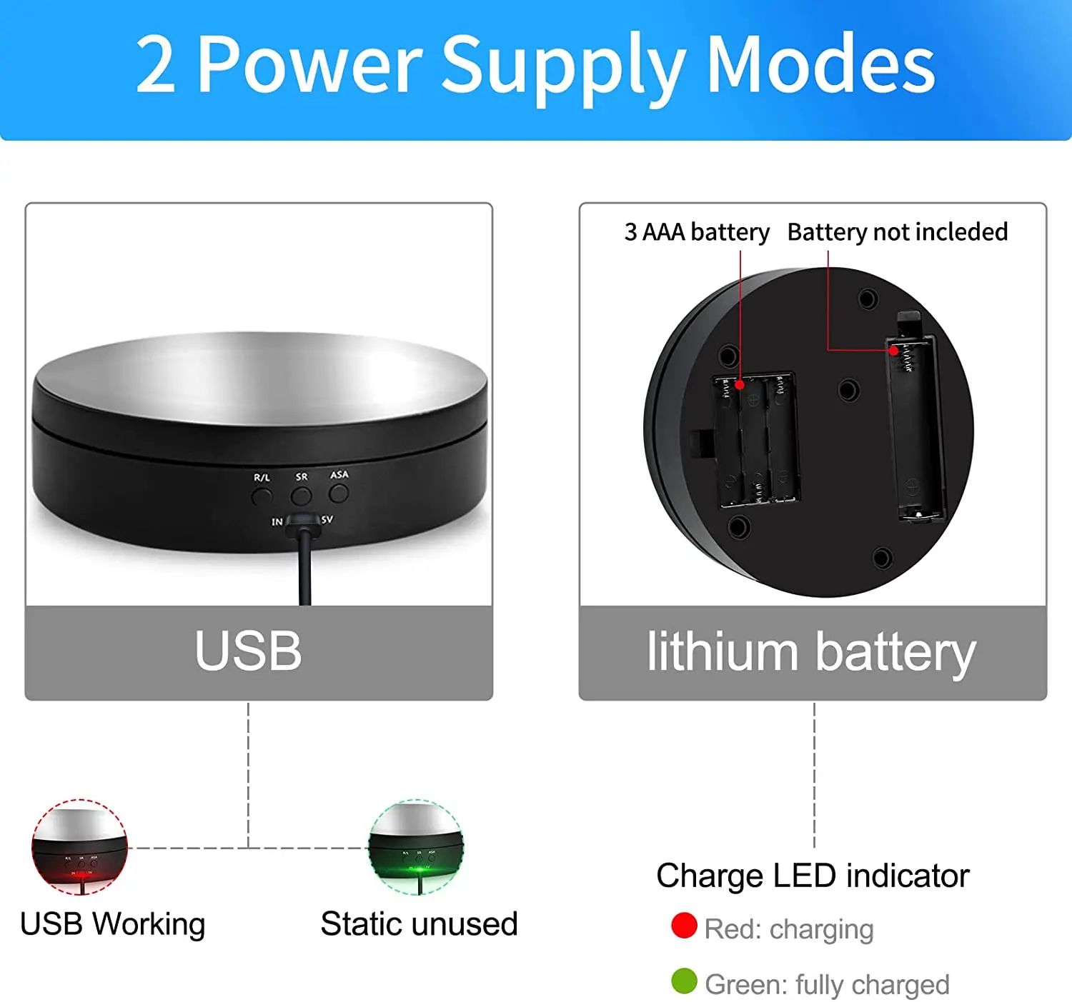 14cm Rotating Display Stand 360 Degree Motorized Rotating Turntable Display Stand For Photography Products And Displays Max Load