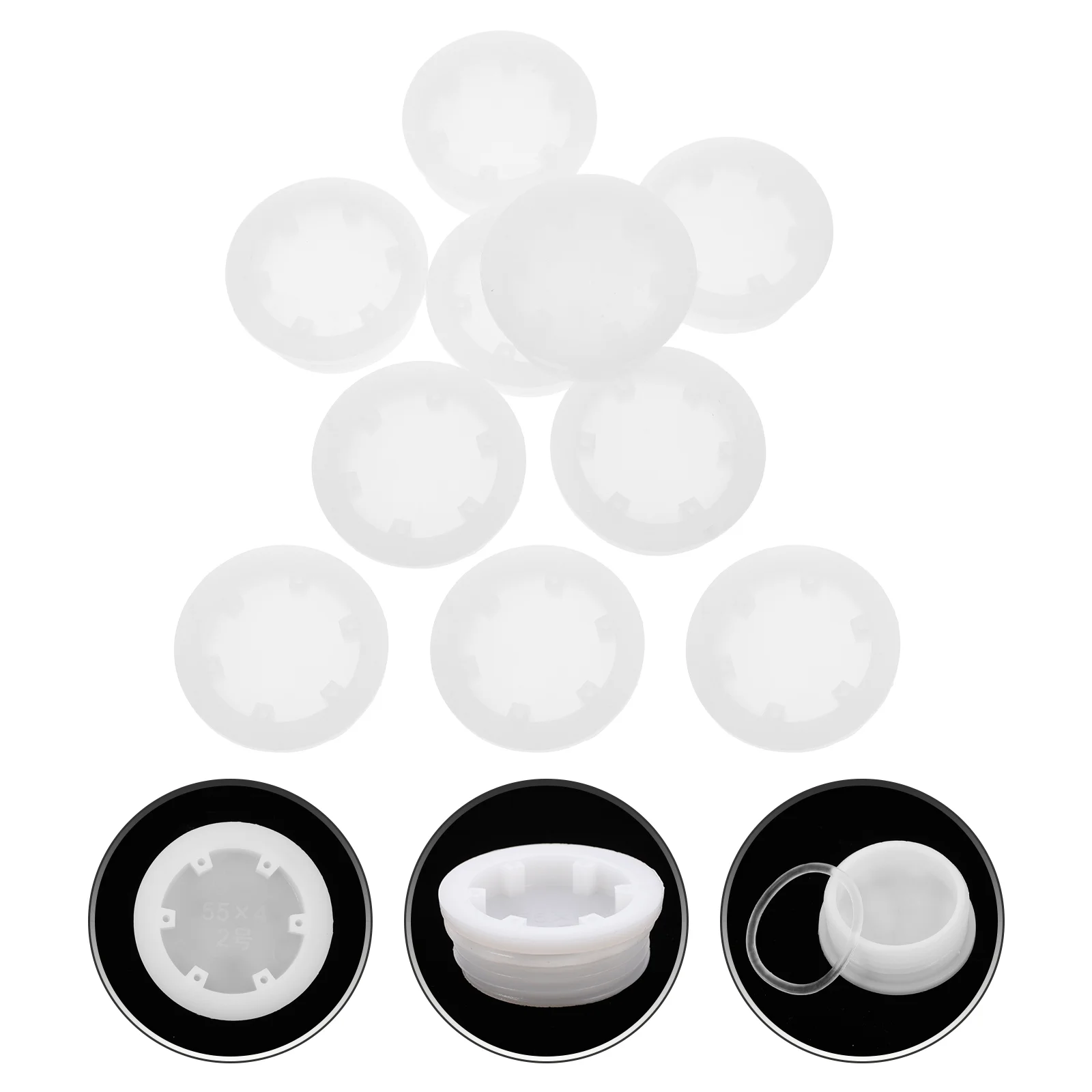 10Pcs Plastic Bucket Covers Tight Seal Storage Bucket Lid Drum Cap Material Handling Tools Plastic Oil Barrel Caps