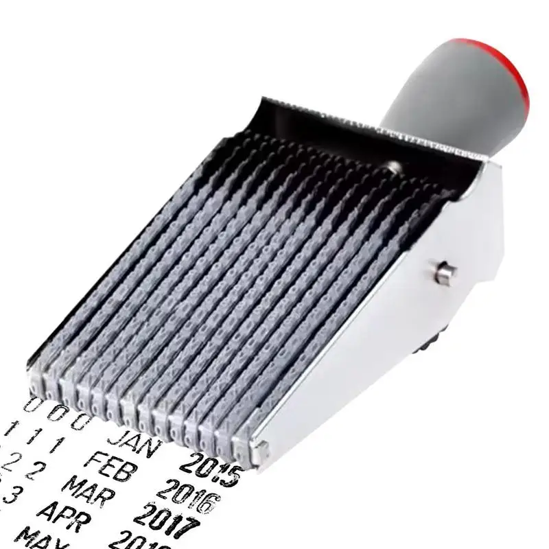 

Digit Number Roller Stamps 14 Digits English Letter Imprint Stamps Rubber Hand Changeable Number Line Rolling Stamp Roller Wheel