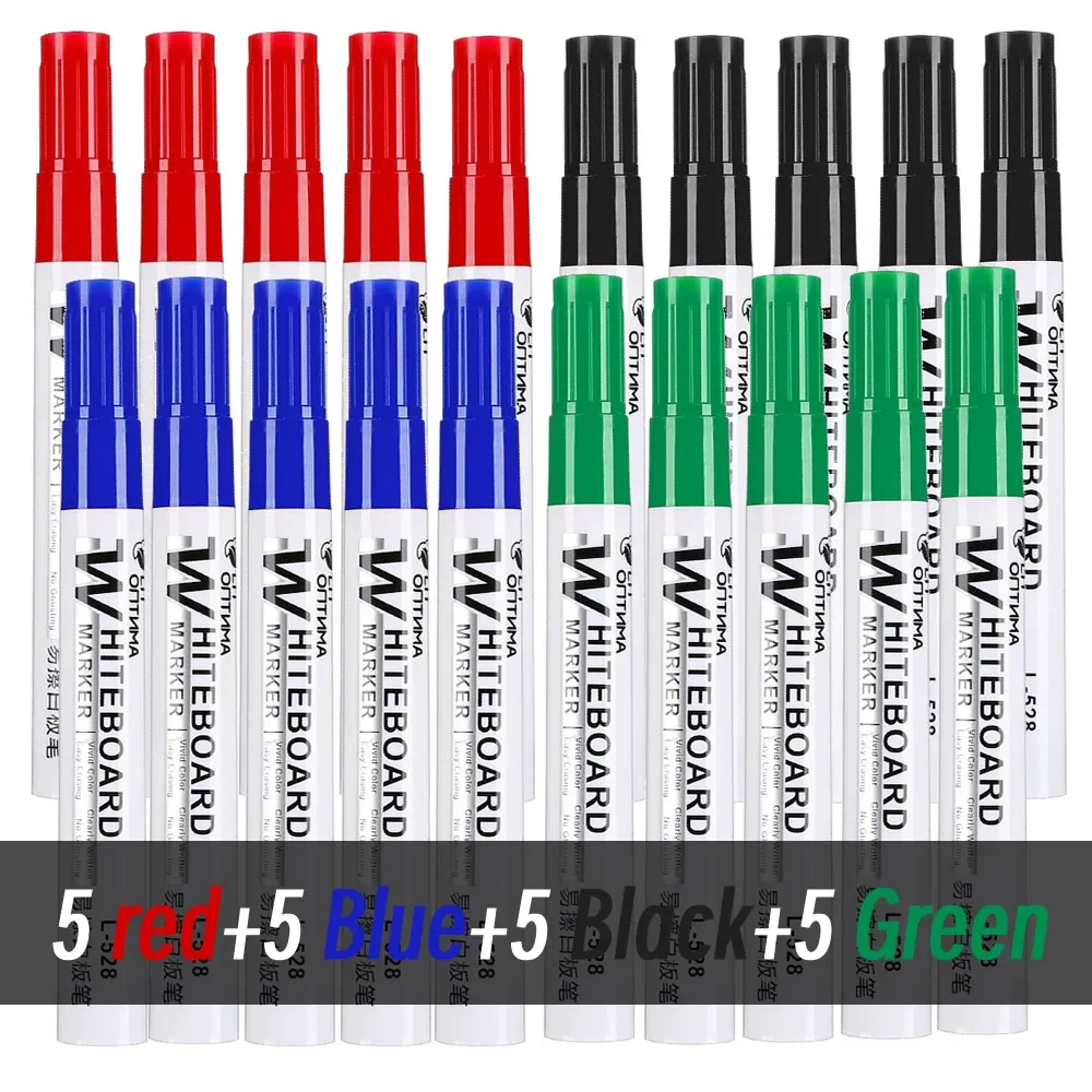 Erasable Whiteboard & Blackboard Marker Pens for Office, School, and Art