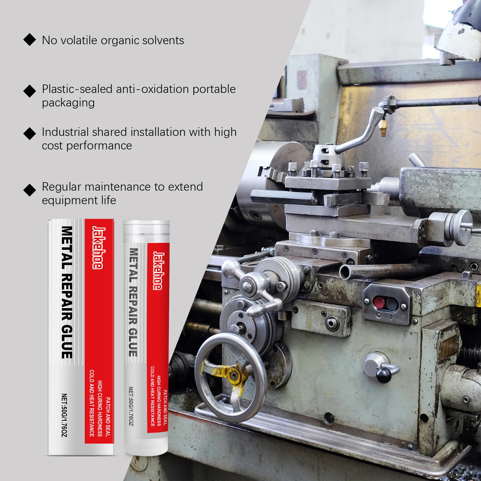 High-Strength Metal Repair Epoxy Adhesive - 50g Heat & Cold Welding Solution