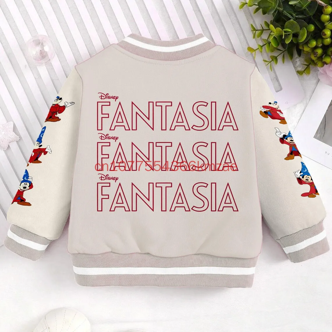 Disney Mickey Mouse Fantasia Baseball Jacket Printed Spring/Summer Casual Comfort Cardigan Boys Girls Fashion baseball jacket
