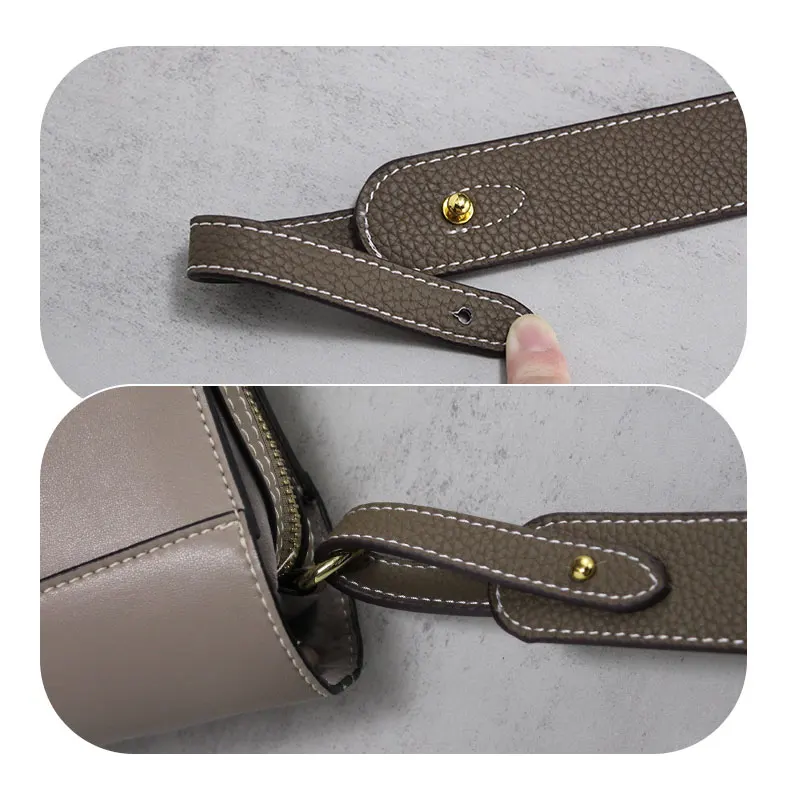 TINBERON 90cm Elephant Grey Bag Strap Handbag Shoulder Bag Strap Belt Bucket Bag Accessories Replacement No Hook Shoulder Straps