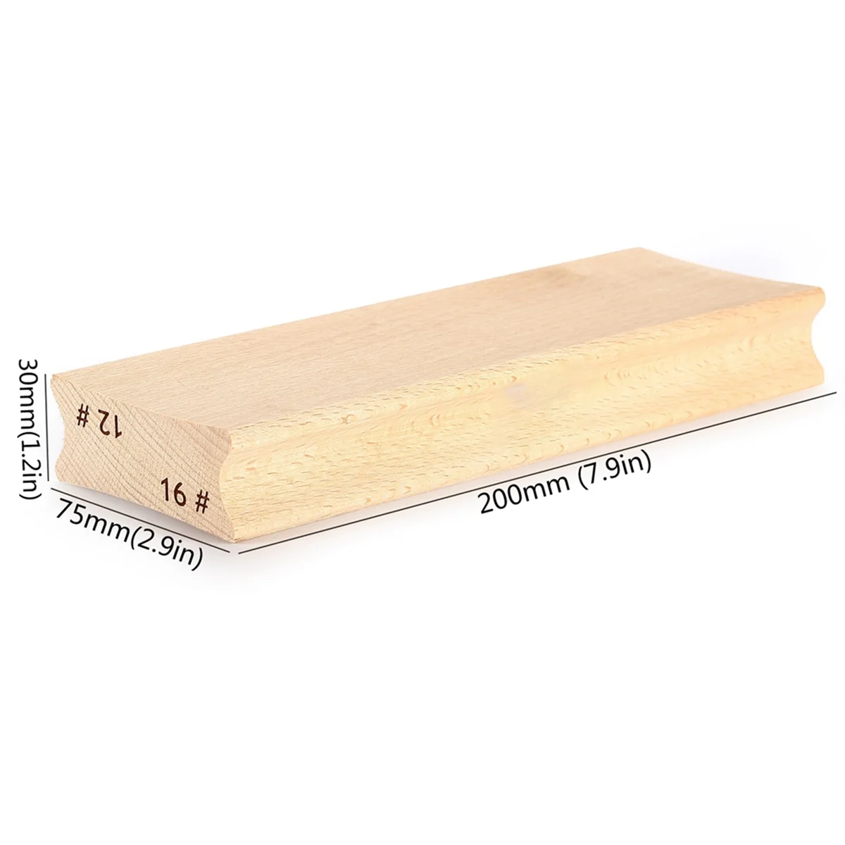 BAAU 12 &16 Dual-Purpose Guitar Fretboard Radius Sanding Block, Fret Fretboard Leveling Sanding Block + Paper