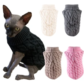 Warm knitted Cat Sweater 1
