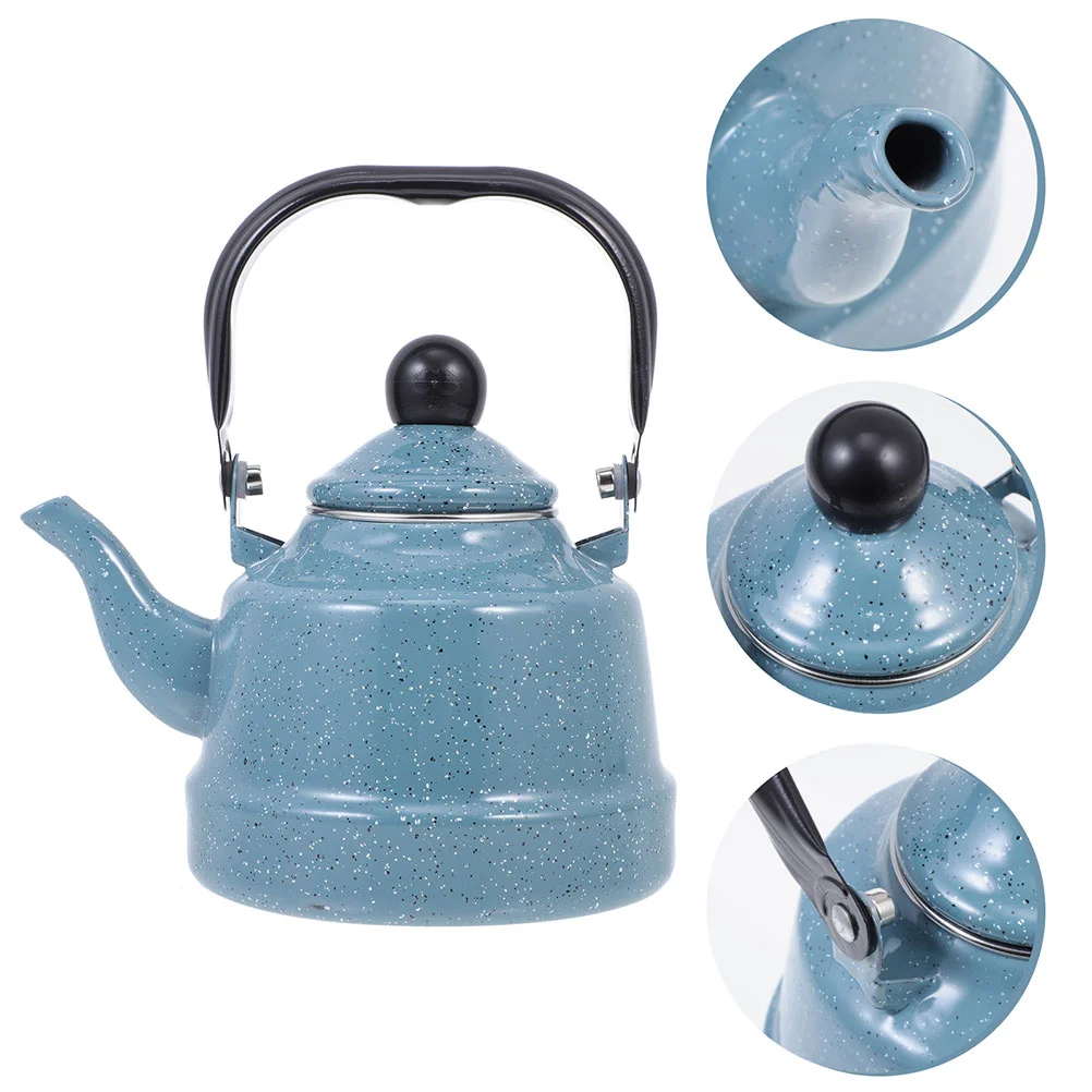 

Enamel Water Kettle Vintage Water Boiling Kettle Enamel Tea Kettle Home Office Water Kettle