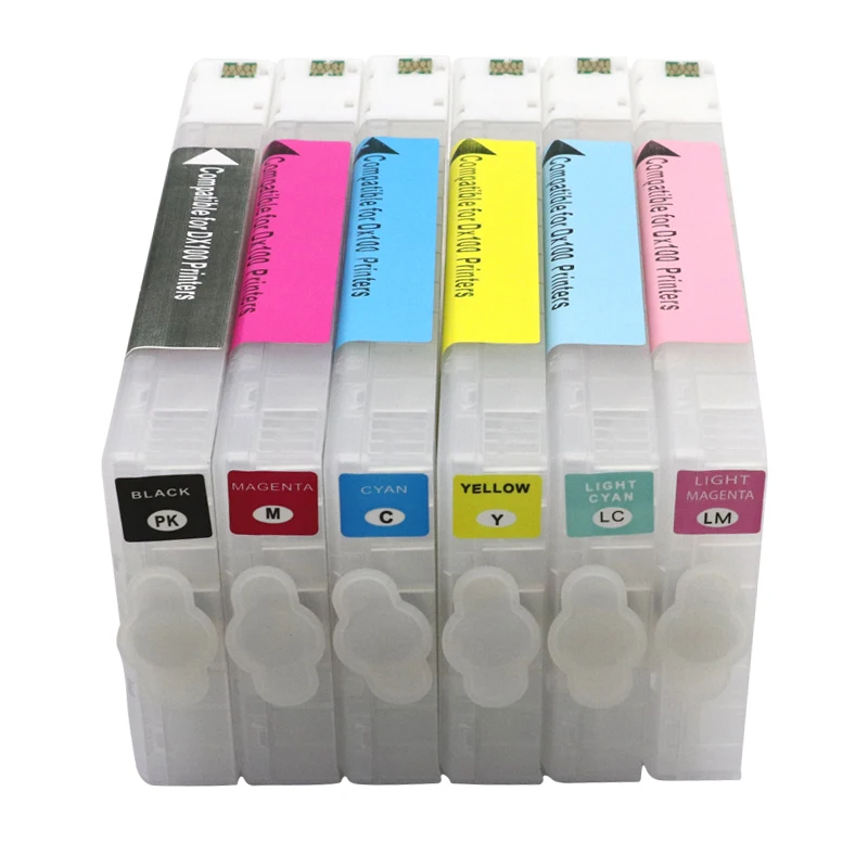 T7811-T7816 Empty refillable ink cartridge chips Fujifilm Frontier-S DX-100 Fuji DX100 Printer 6 colors available