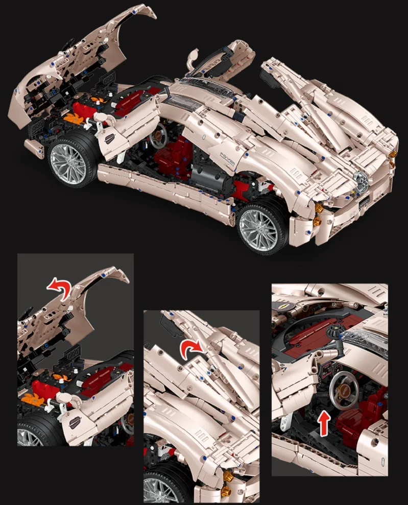 Jiexing JJ9210 Pagani Utopia Building Blocks Remote Control
