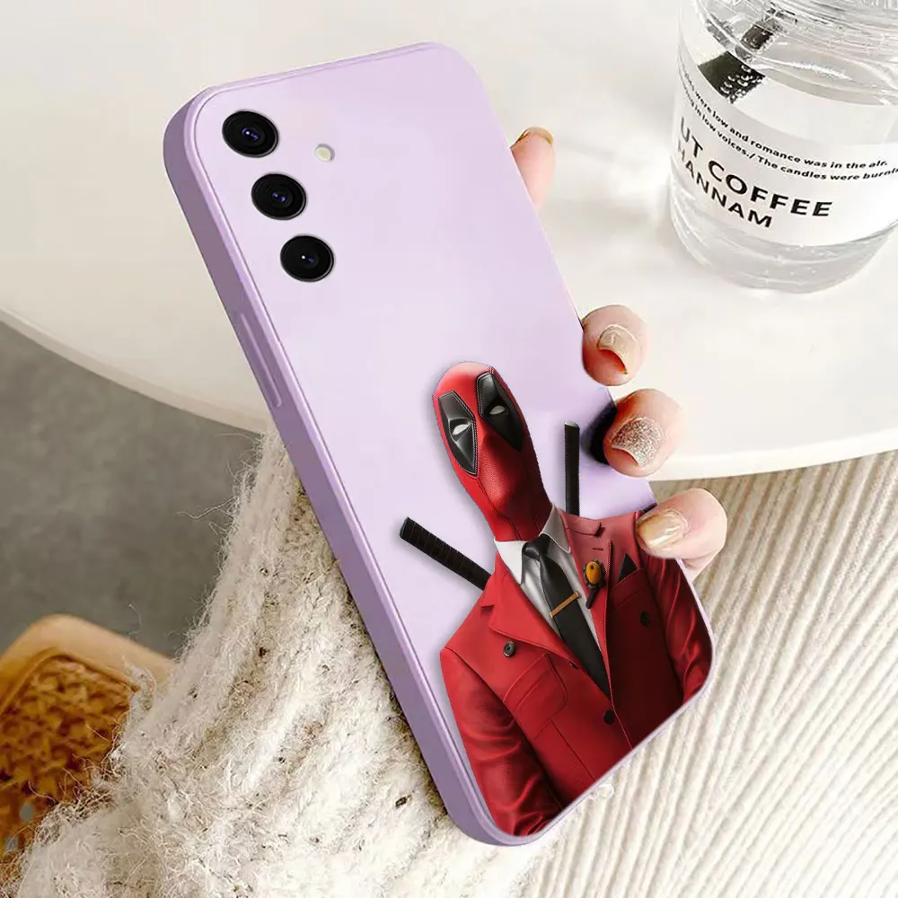 Marvel Cool Deadpool Phone Case FOR Samsung Galaxy M80 M60 M53 M42 M33 M22 M12 M11 M10 M02 F02 A12 A11 A10 A7 A06 A05 A04 S