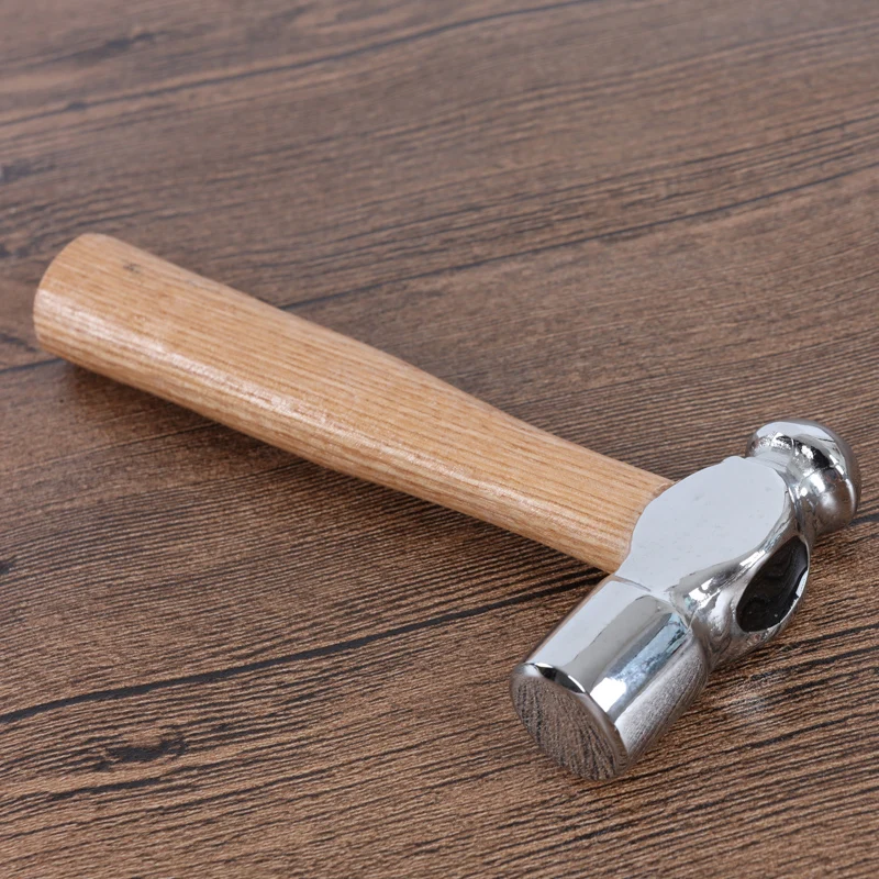 155mm long Leather craft tool jewelry making needs Mini Ball Peen Hammer Wooden Handle Drop Forged Steel Head