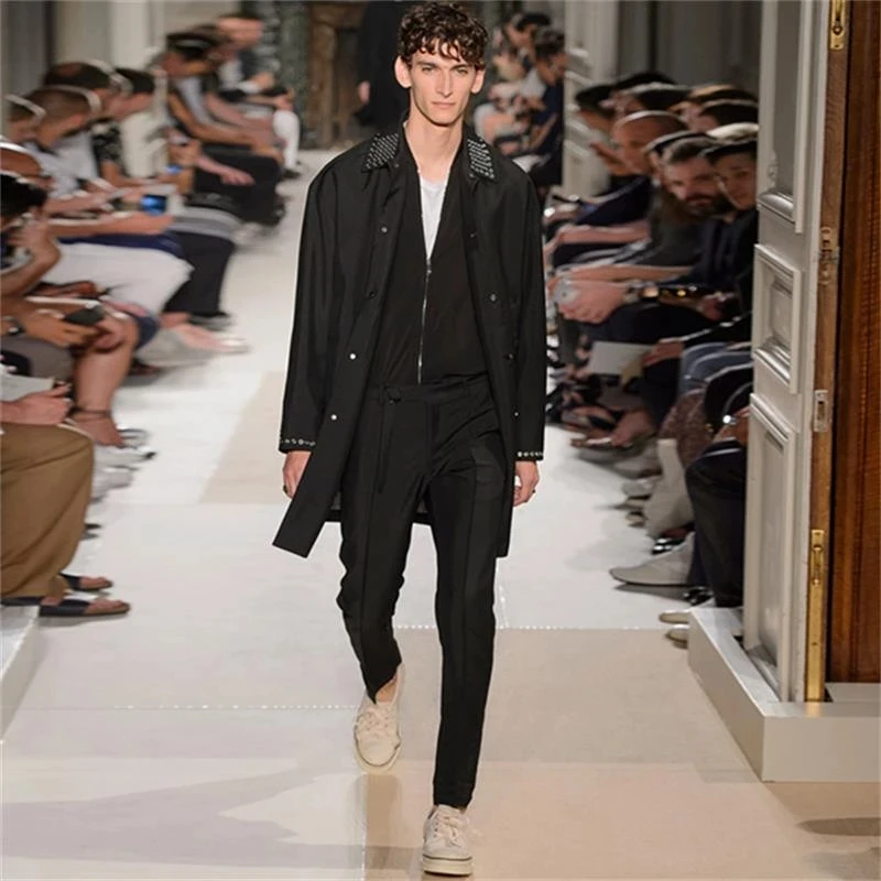 

Men's Casual Capris 2023 Spring And Autumn European And American New Fashion Loose Black Oversized Pants