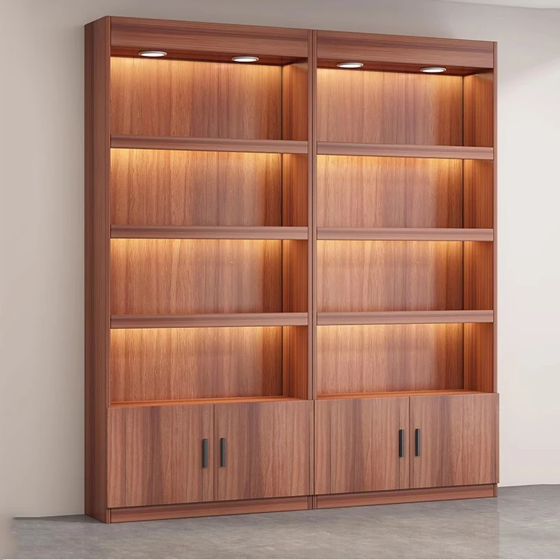 Luxury Showcase Bar Cabinet Decoration Storage Shelf Modern Display Cabinet Glass Customizable Botellero Vino Home Furniture