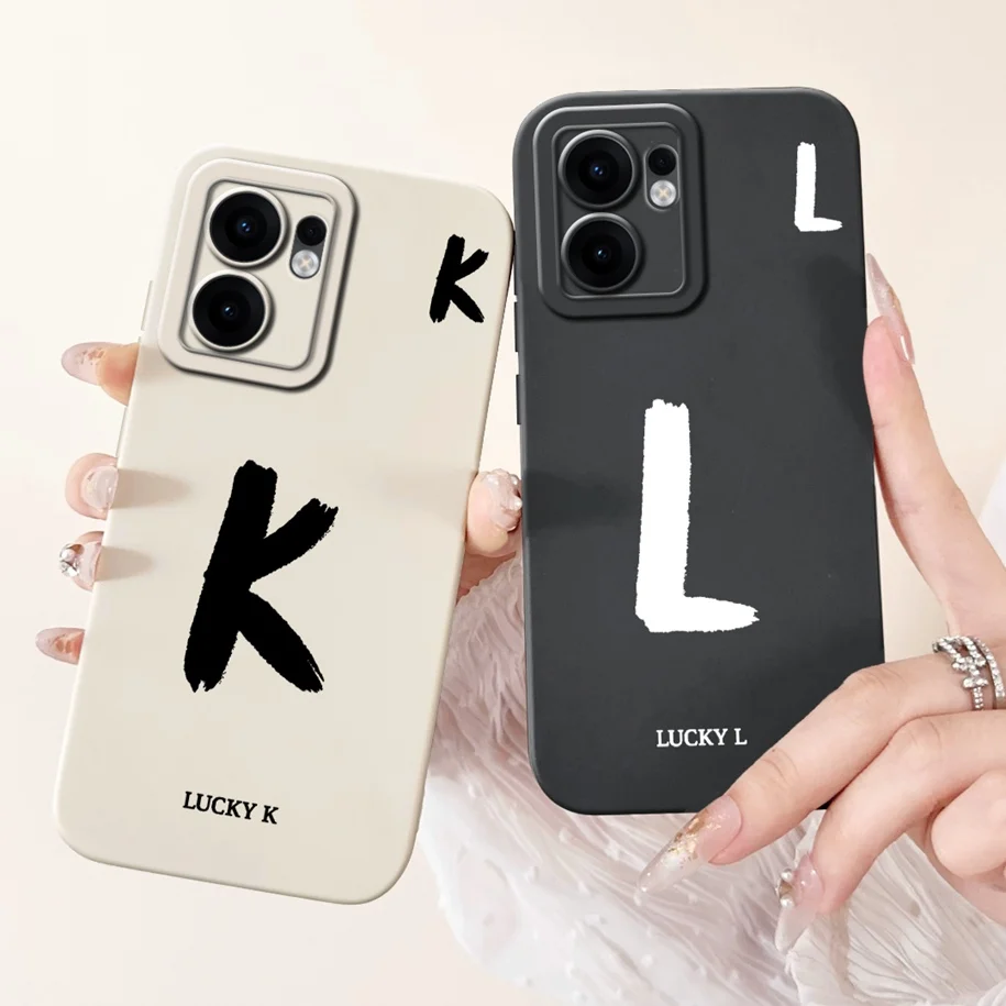 Stylish Cute Letters Shockproof Back Cover with Camera Lens Protection
