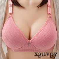 Xgnvpy Plus Size Bras Push Up Underwear Seamless Wireless Soft Large Brassiere 100 B C Sexy Gathered Bralette Female 1