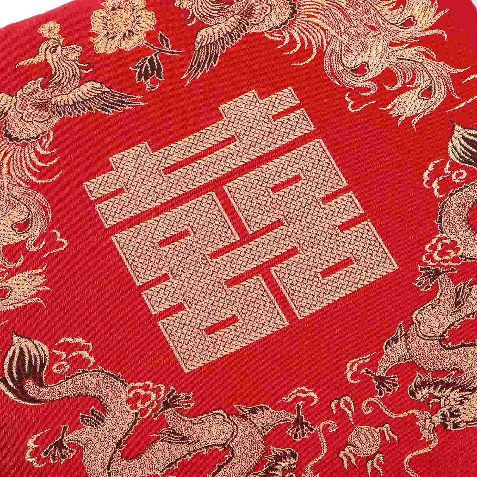 Chinese Classical Chair Pad Square Seat Chair Pads Chinese Wedding Cushion Kneel Pad 2