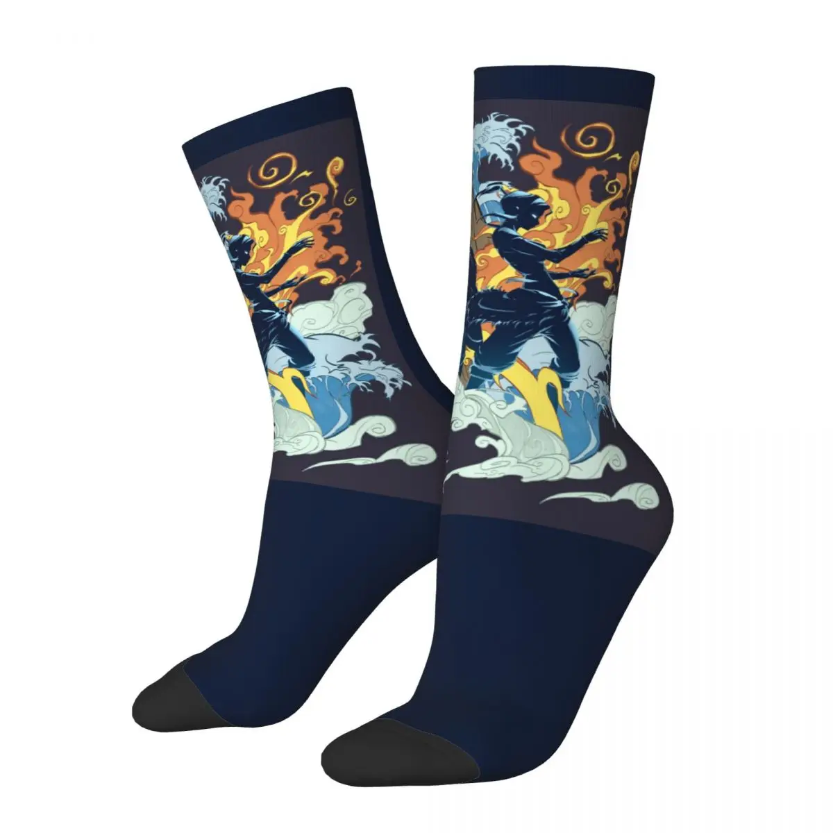 

Hip Hop Retro Essential Crazy Men's compression Socks Unisex AVATAR THE LAST AIRBENDER Harajuku Pattern Printed Crew Sock