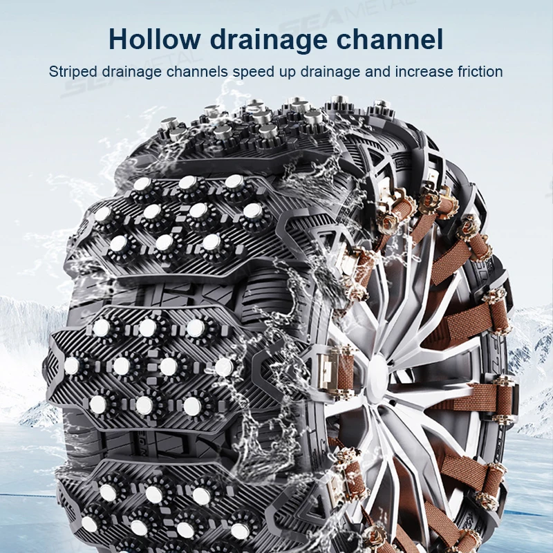 Car winter tire chains 4PCS for outdoor emergency