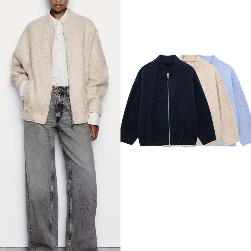 

Autumn Winter Women Jacket Coat Chic 2023 New Women Coat Fashion Elegant Loose Street Joker Jacket Street Warm Winter Coat