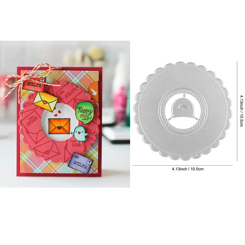 Magischer Iris, gewellte Add-on-Metall-Stanzformen, Prägung, gestanzter Bienenstock für DIY-Kartenherstellung, Scrapbooking, Bastelbedarf – Detail 19